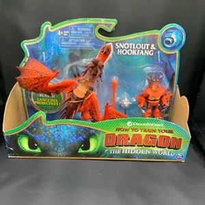 NEWSpin Master How to Train Your Dragon Hidden World Figures Snotlout & HookFang